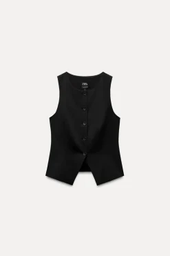 Outlet TOP CHALECO ENTALLADO Mujer Tops / Bodies