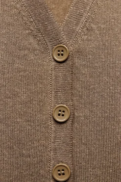 Outlet TOP CHALECO LARGO PUNTO Mujer Cárdigan / Jerséis|Punto