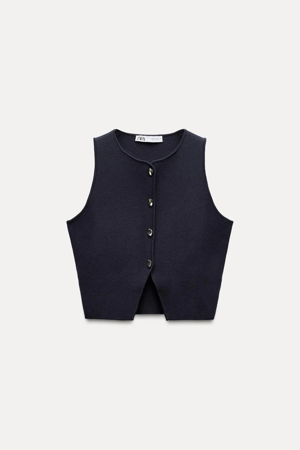 New TOP CHALECO PUNTO BOTONES Mujer Cárdigan / Jerséis|Punto