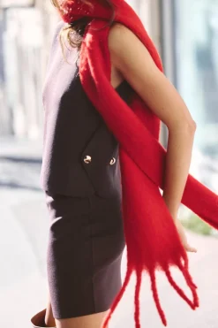 Fashion TOP CHALECO PUNTO BOTONES LATERALES Mujer Cárdigan / Jerséis|Punto