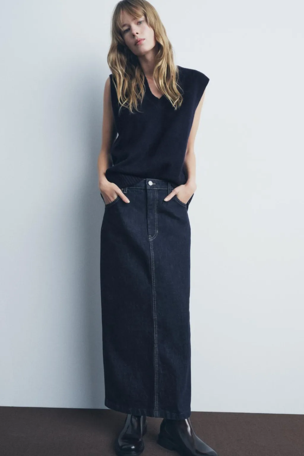 New TOP CHALECO PUNTO LISO Mujer Cárdigan / Jerséis|Punto