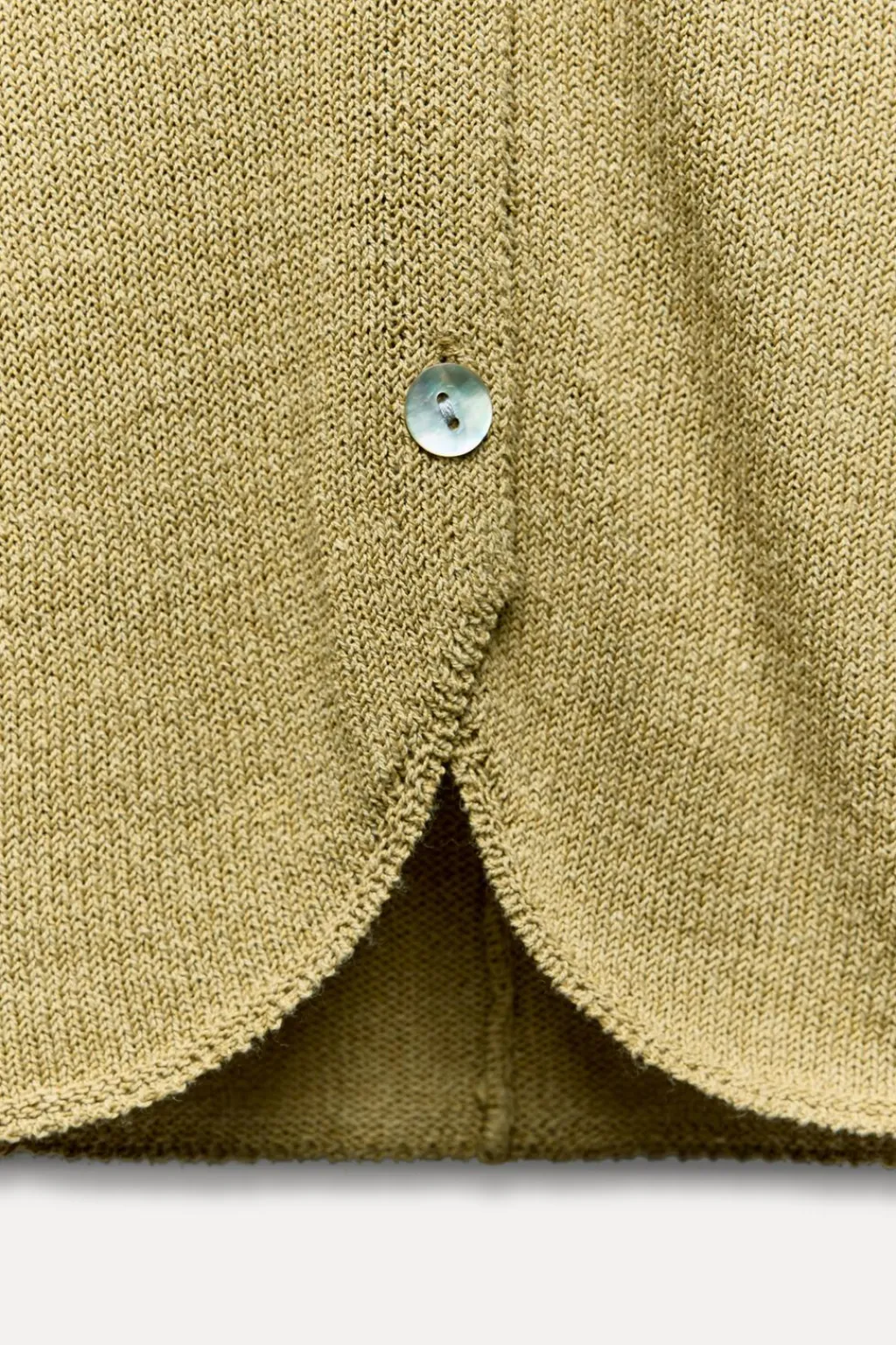 Online TOP CHALECO PUNTO LISO CON LINO Mujer Cárdigan / Jerséis|Punto