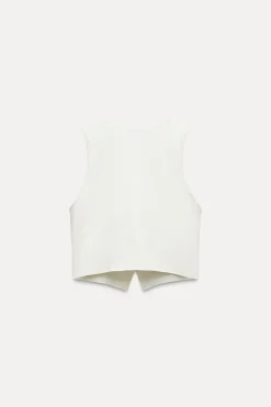 Online TOP CHALECO PUNTO STRETCH Mujer Cárdigan / Jerséis|Punto