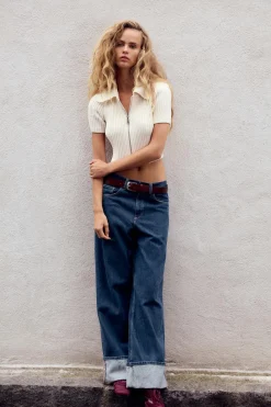 Discount TOP CHENILLA CREMALLERA Mujer Tops / Bodies