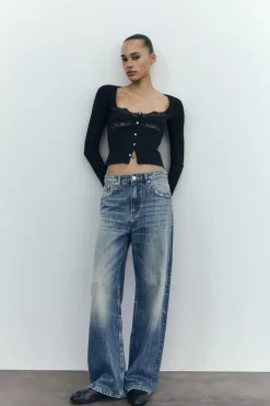 Sale TOP COMBINADO ENCAJE Mujer Tops / Bodies