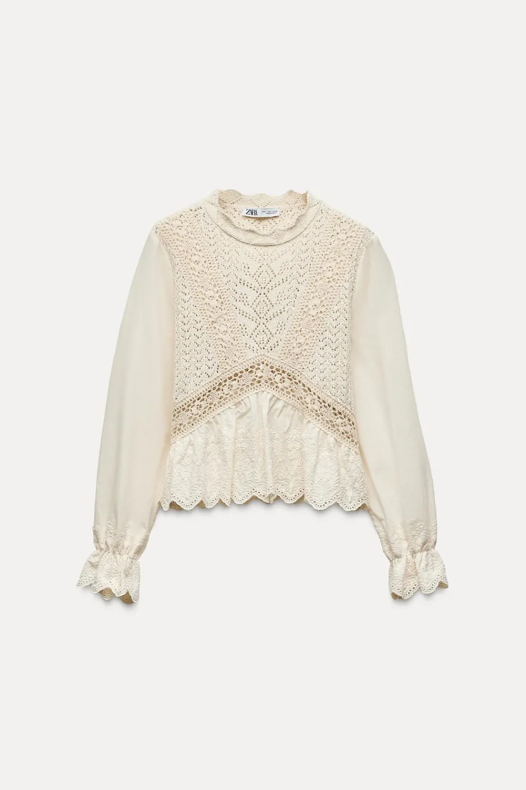 Hot TOP COMBINADO PUNTO POINTELLE Mujer Cárdigan / Jerséis|Punto