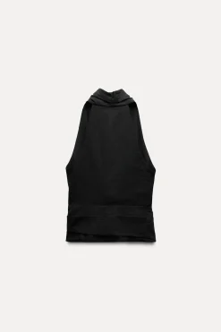 Online TOP CON LINO ZW COLLECTION Mujer Tops / Bodies