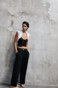 Clearance TOP CORSÉ TIRANTES ENCAJE Mujer Tops / Bodies