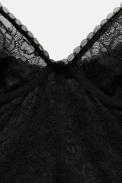 Clearance TOP CORSÉ TIRANTES ENCAJE Mujer Tops / Bodies