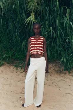 Outlet TOP CROCHET PUNTO ABERTURA Mujer Cárdigan / Jerséis|Punto