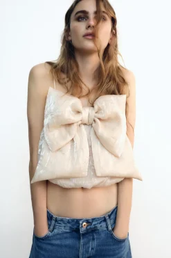 Hot TOP CROP LAZO Mujer Tops / Bodies