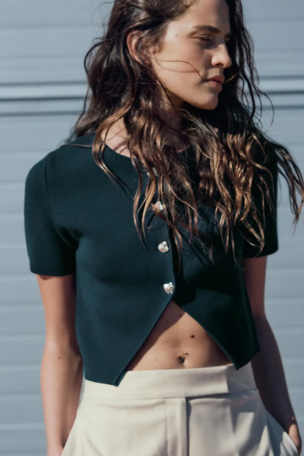 Hot TOP CROP PUNTO Mujer Cárdigan / Jerséis|Punto