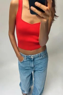 Discount TOP CROP PUNTO LISO Mujer Cárdigan / Jerséis|Punto