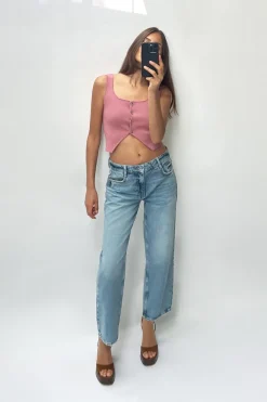 Outlet TOP CROP PUNTO LISO Mujer Tops / Bodies