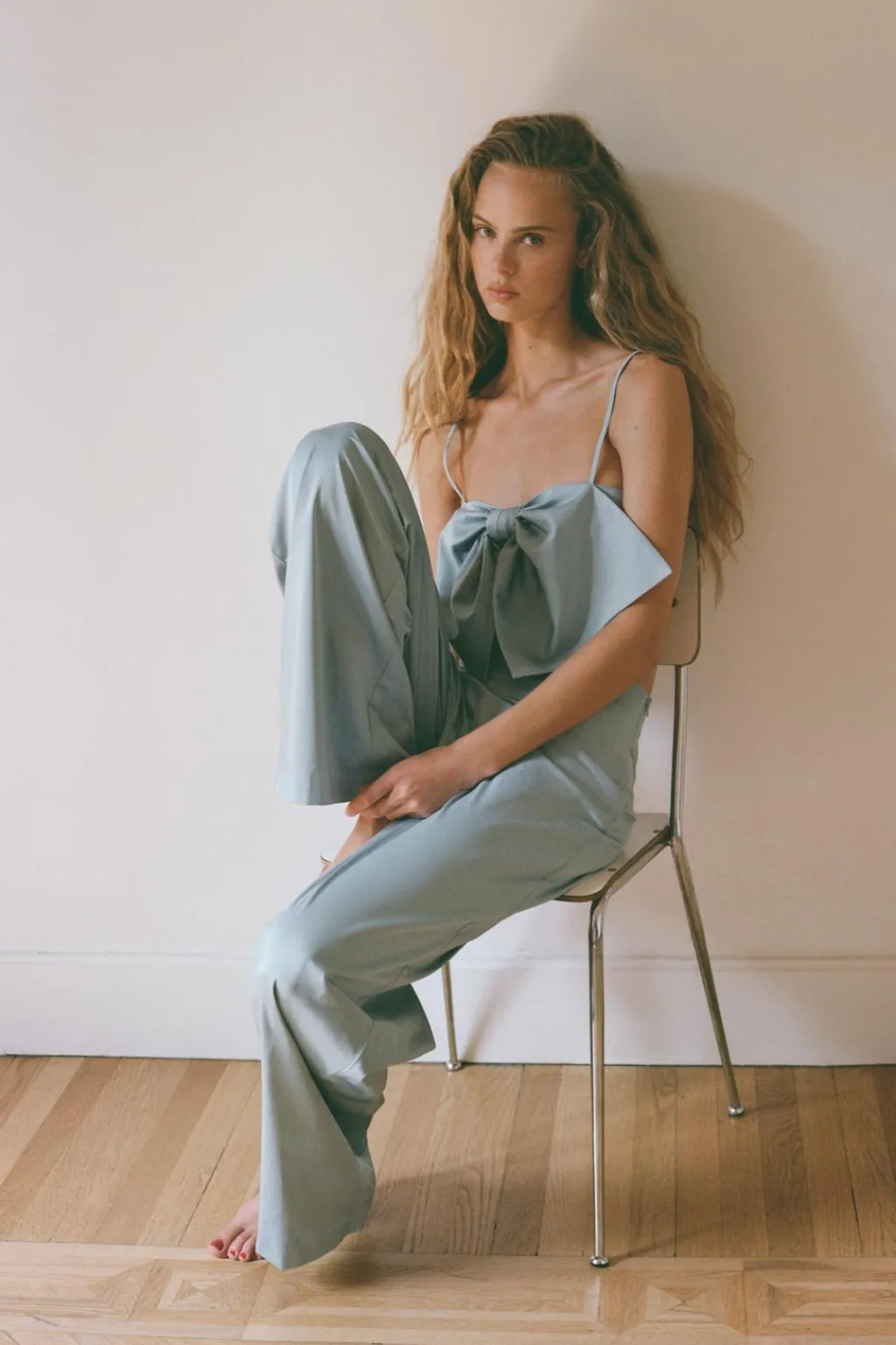 Clearance TOP CROP SATINADO LAZO Mujer Tops / Bodies