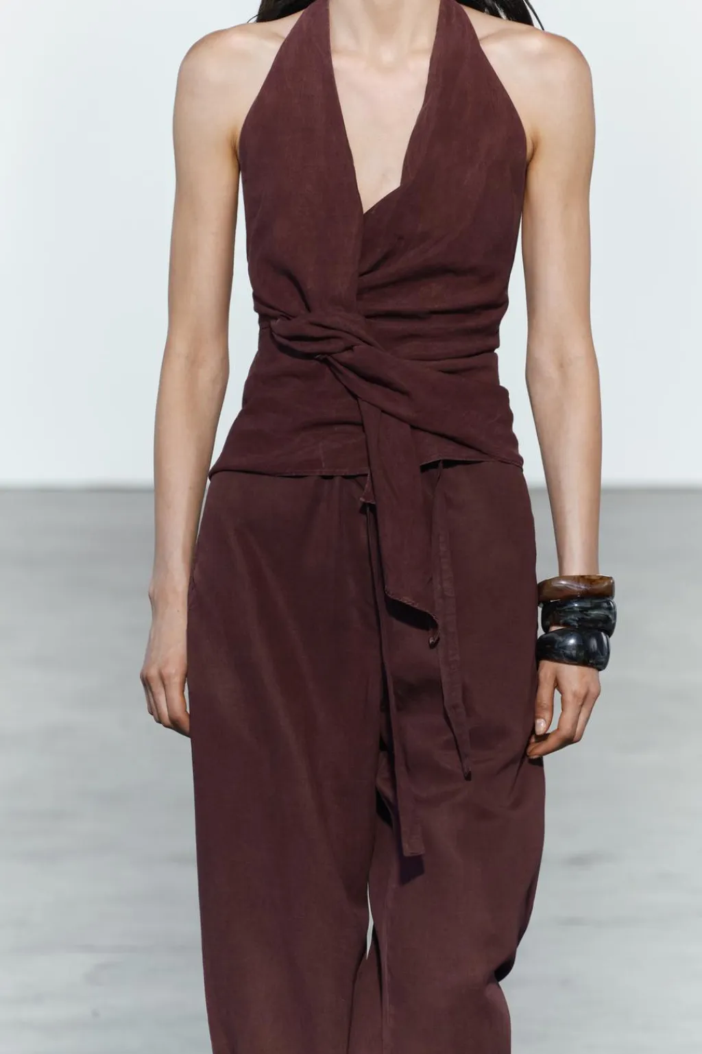 Clearance TOP CRUZADO HALTER ZW COLLECTION Mujer Tops / Bodies