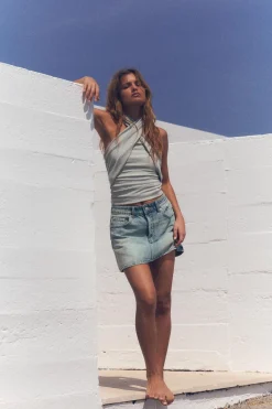 Online TOP CRUZADO HILO METALIZADO Mujer Tops / Bodies