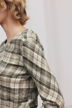 Fashion TOP CUADROS ZW COLLECTION Mujer Tops / Bodies