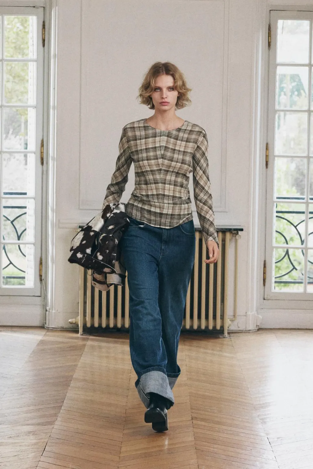 Fashion TOP CUADROS ZW COLLECTION Mujer Tops / Bodies