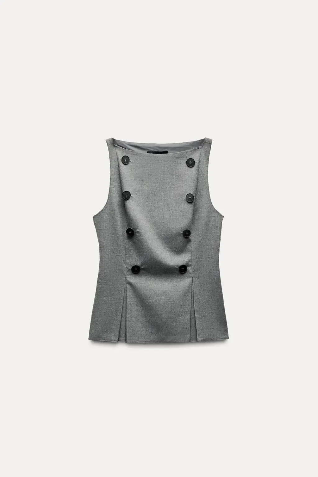 Fashion TOP CUELLO BARCO BOTONES Mujer Tops / Bodies