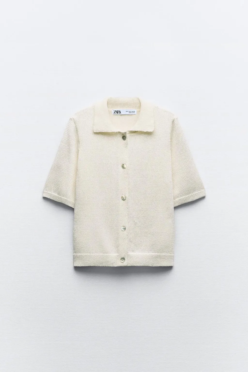 New TOP CUELLO POLO PUNTO LISO Mujer Cárdigan / Jerséis|Punto