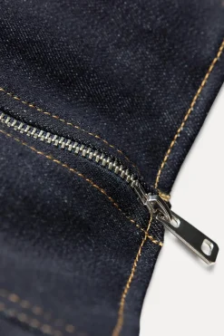 Sale TOP DENIM CREMALLERA ZW COLLECTION Mujer Tops / Bodies