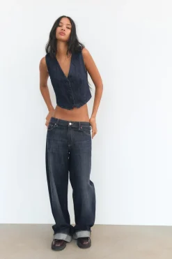 Outlet TOP DENIM TRF Mujer Tops / Bodies