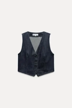Outlet TOP DENIM TRF Mujer Tops / Bodies