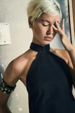 Online TOP DENIM TRF LAZADA Mujer Tops / Bodies