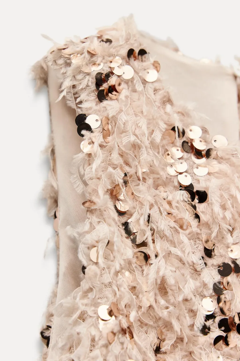 Discount TOP DESFLECADO LENTEJUELAS Mujer Tops / Bodies