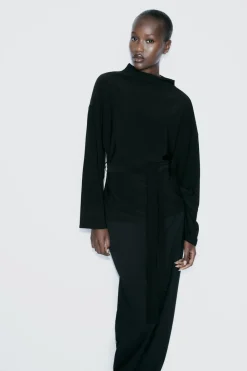 Best TOP DRAPEADO CINTURÓN Mujer Tops / Bodies