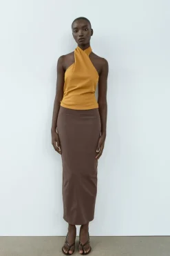 Fashion TOP DRAPEADO ELÁSTICO Mujer Tops / Bodies