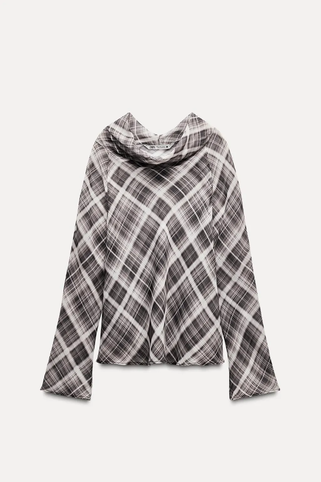 Fashion TOP DRAPEADO ESTAMPADO ZW COLLECTION Mujer Tops / Bodies