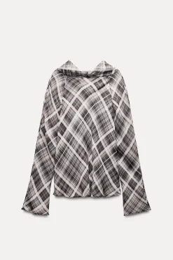 Fashion TOP DRAPEADO ESTAMPADO ZW COLLECTION Mujer Tops / Bodies