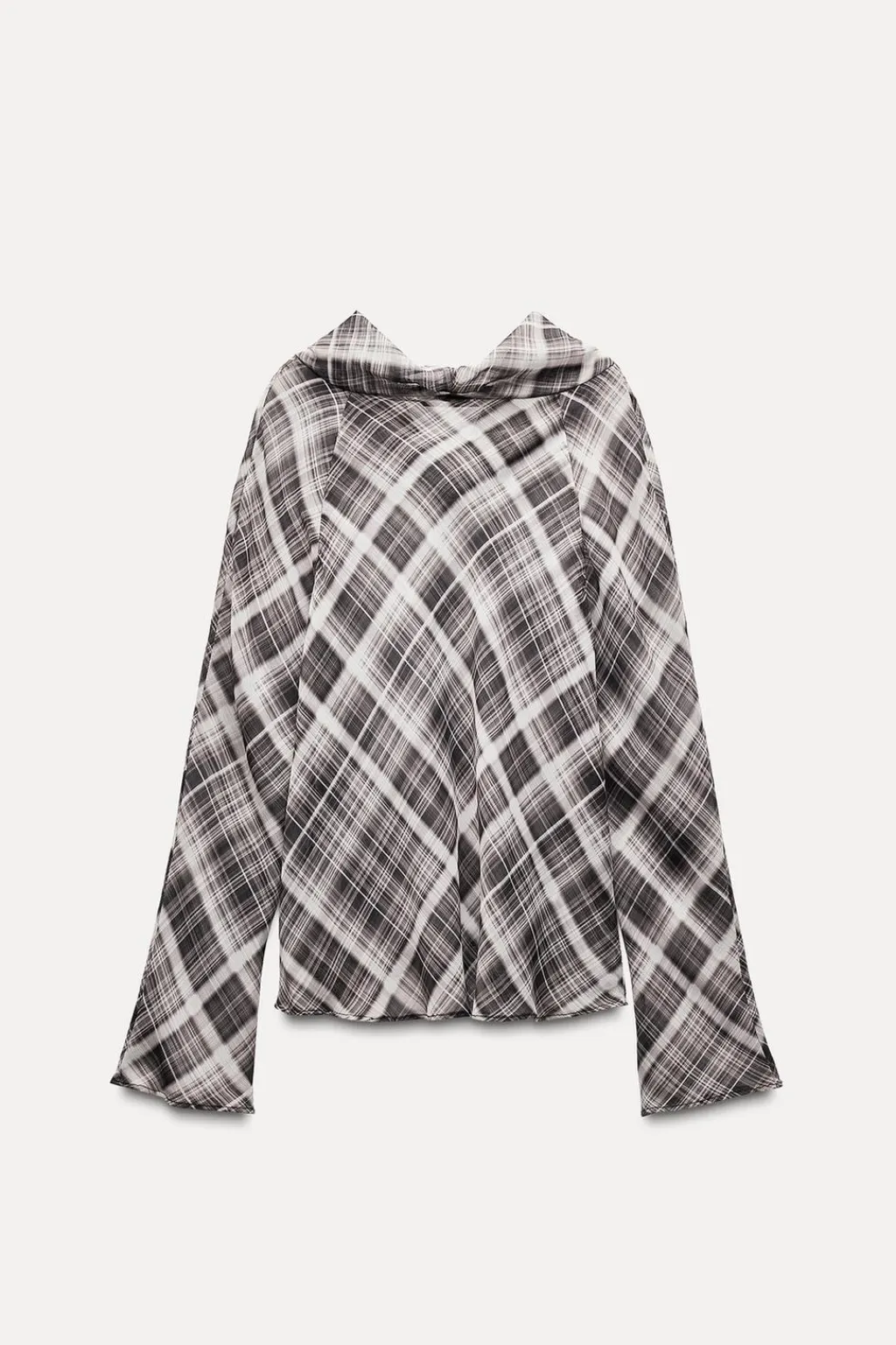 Fashion TOP DRAPEADO ESTAMPADO ZW COLLECTION Mujer Tops / Bodies