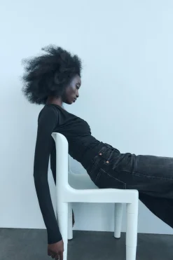 Discount TOP DRAPEADO POLIAMIDA Mujer Tops / Bodies