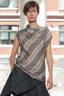 Outlet TOP DRAPEADO RAYAS ZW COLLECTION Mujer Tops / Bodies