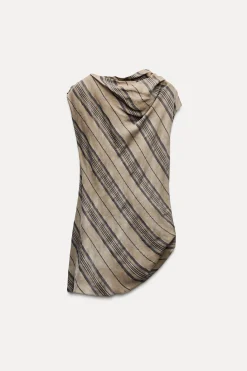 Outlet TOP DRAPEADO RAYAS ZW COLLECTION Mujer Tops / Bodies