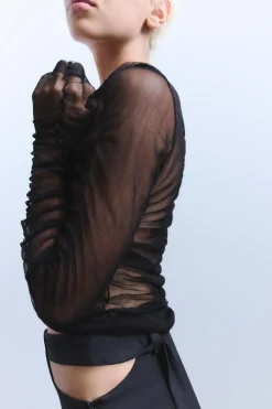 Discount TOP DRAPEADO SEDA 100% Mujer Tops / Bodies|Lenceria