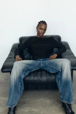 Clearance TOP ELÁSTICO ASIMÉTRICO Mujer Tops / Bodies