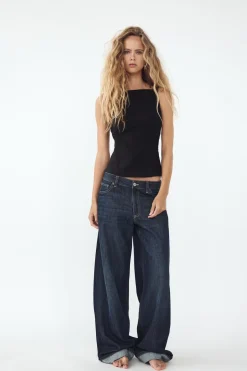 Discount TOP ELÁSTICO LAZOS ESPALDA Mujer Tops / Bodies