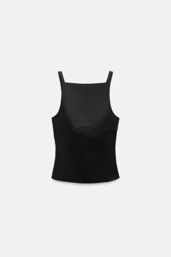 Discount TOP ELÁSTICO LAZOS ESPALDA Mujer Tops / Bodies