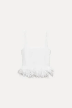 Online TOP ELÁSTICO PLUMAS Mujer Tops / Bodies