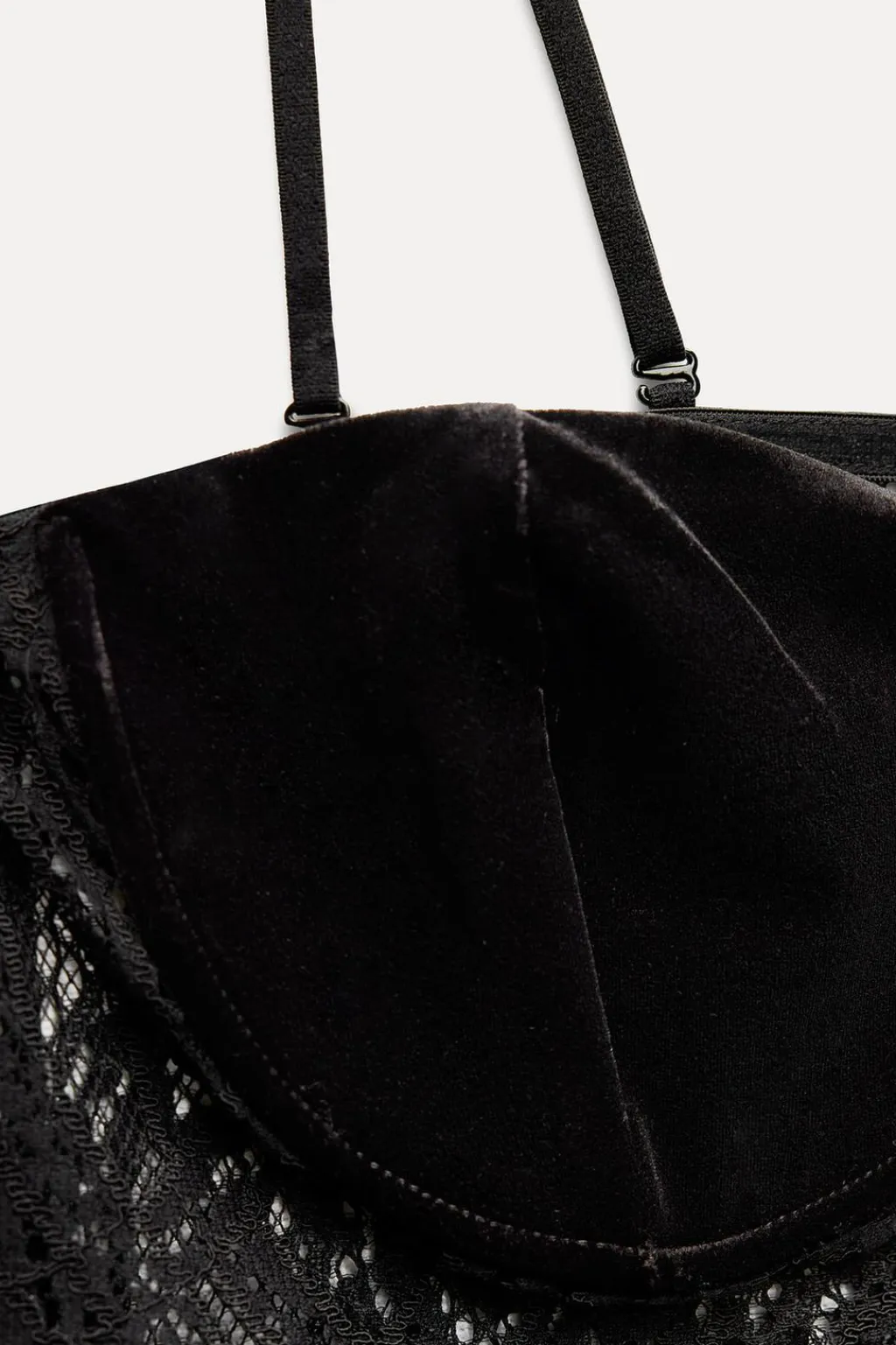 New TOP ENCAJE TERCIOPELO Mujer Tops / Bodies