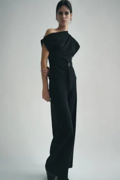 Discount TOP ESCOTE ASIMÉTRICO CINTURÓN Mujer Tops / Bodies