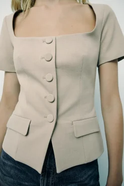 Fashion TOP ESCOTE CUADRADO Mujer Tops / Bodies