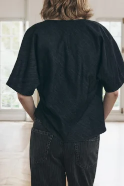 Hot TOP FLUIDO DENIM ZW COLLECTION Mujer Tops / Bodies