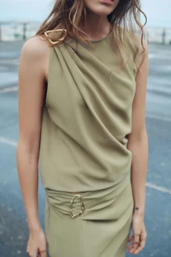 Clearance TOP FLUIDO HEBILLA Mujer Tops / Bodies