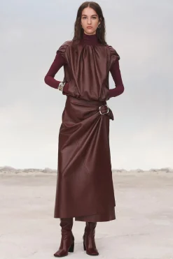 Online TOP FRUNCES PIEL 100% LIMITED EDITION Mujer Tops / Bodies