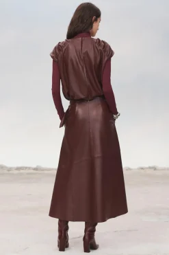 Online TOP FRUNCES PIEL 100% LIMITED EDITION Mujer Tops / Bodies